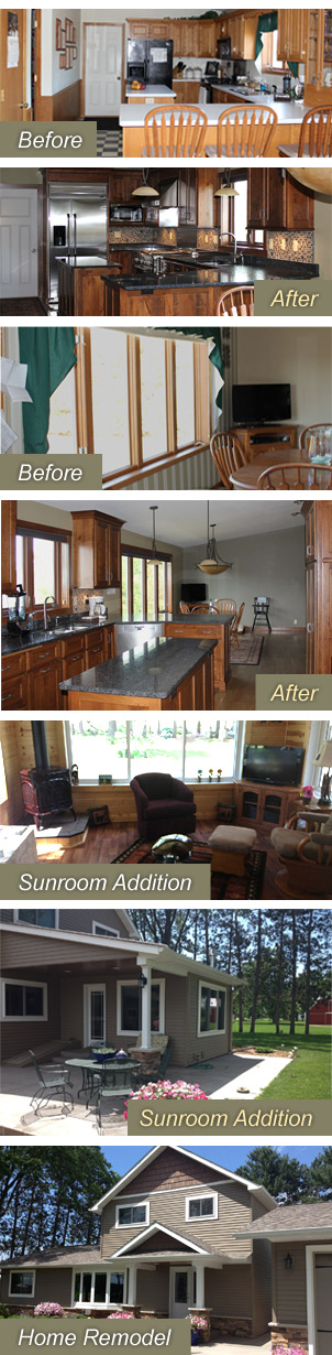Eau Claire and Chippewa Falls home remodeling and additions construction